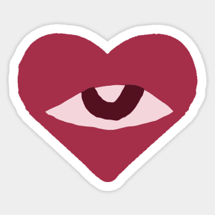 Heart Eye Sticker